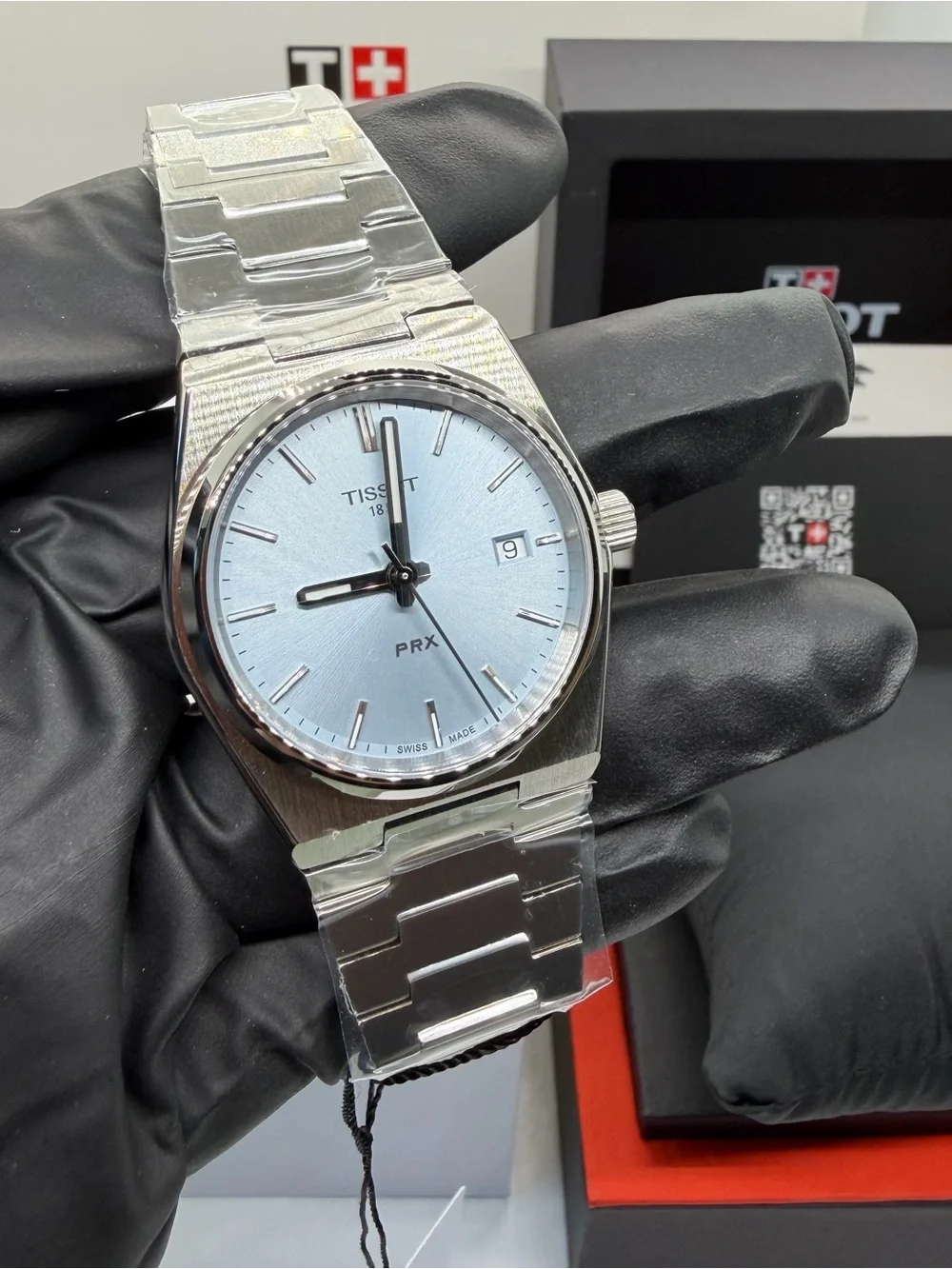 Tissot PRX Ice Blue 35mm Quartz watch Ref: T137.210.11.351.00